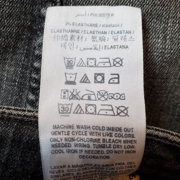 Guess Gray Faded Wash Skinny Stretch Mid to High Rise 1981 Jeans, 24 - Picture 5 of 9